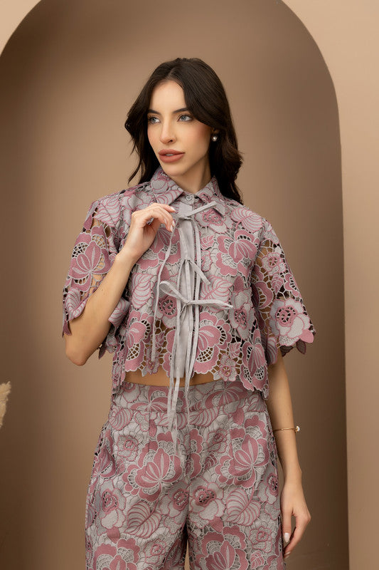 Bella Crop Shirt & Pants Set