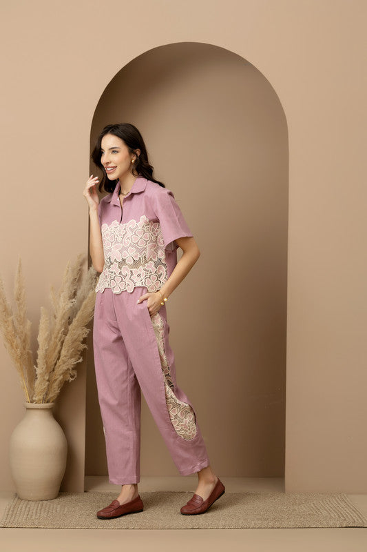 Coco Crop Shirt & Barell Pants Set