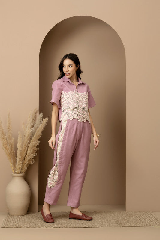 Coco Crop Shirt & Barell Pants Set