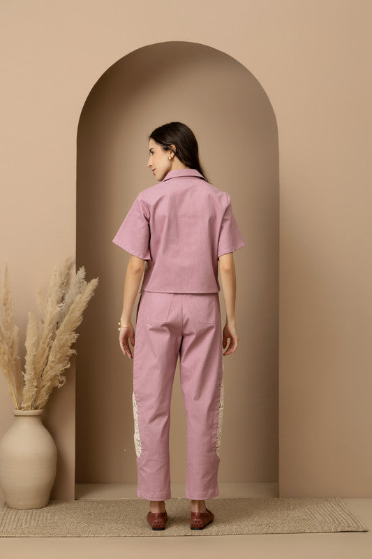 Coco Crop Shirt & Barell Pants Set