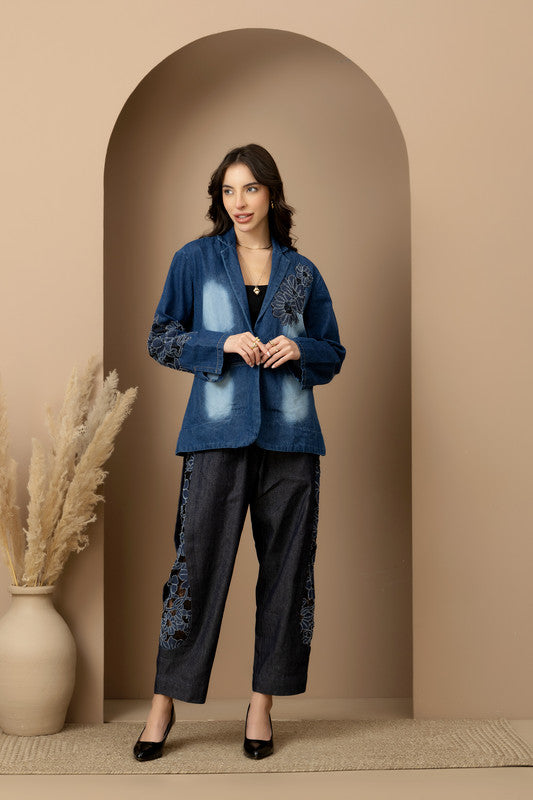 Mabel Blazer & Barrel Jeans Set