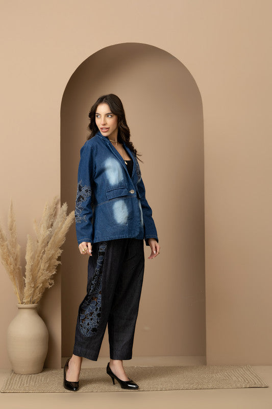 Mabel Blazer & Barrel Jeans Set