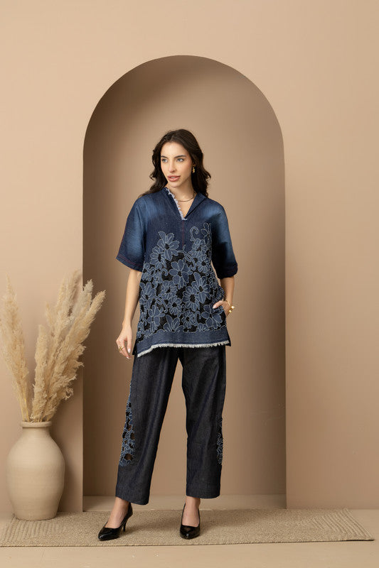 Mila Shirt & Barrel Jeans Set