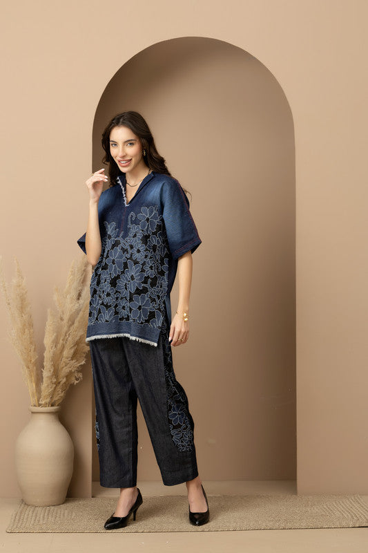 Mila Shirt & Barrel Jeans Set
