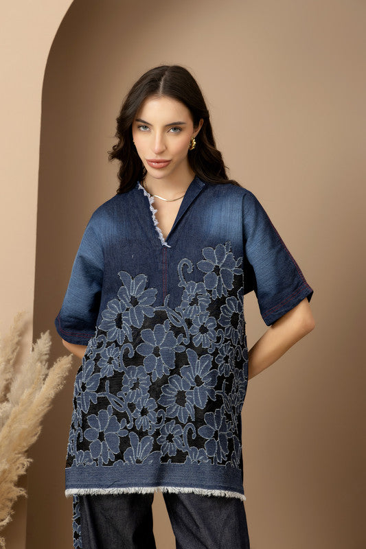 Mila Shirt & Barrel Jeans Set