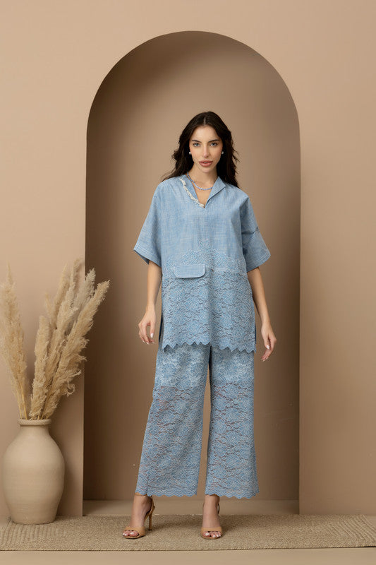 Hydrangea Shirt & Pants Set