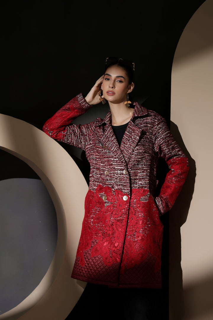 Ruby Lace Long Jacket