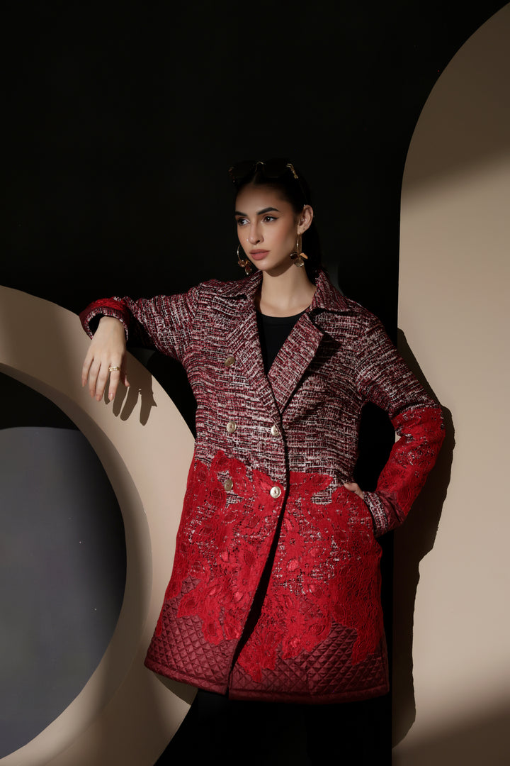 Ruby Lace Long Jacket