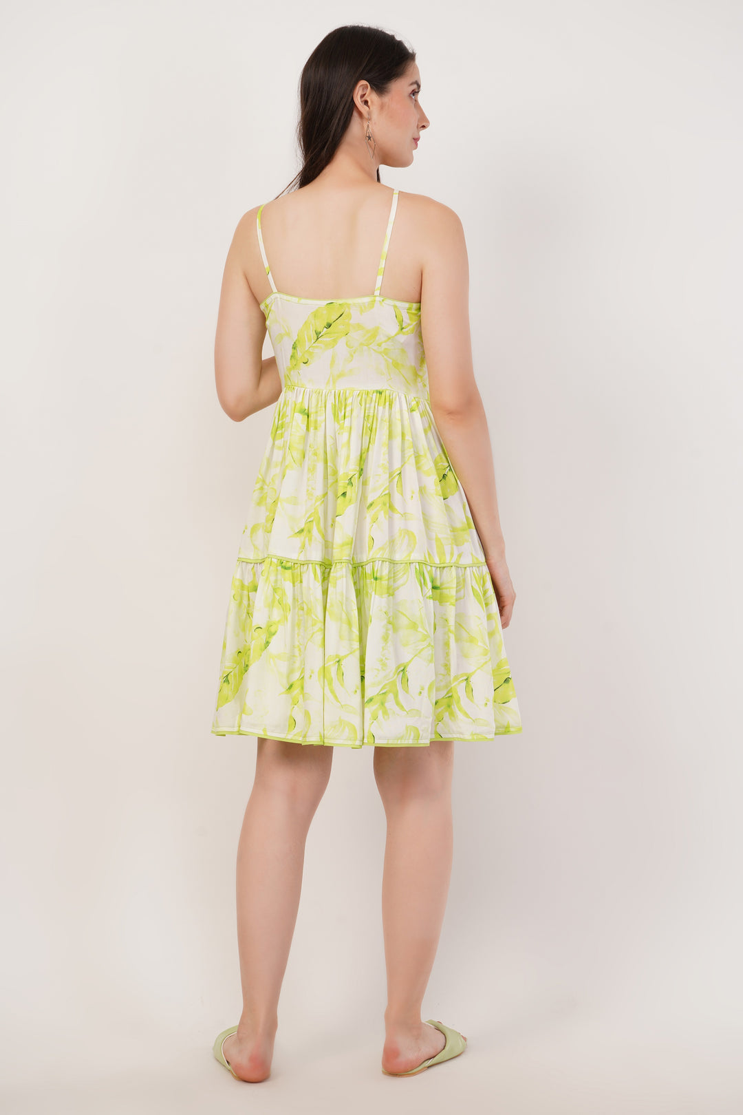 Leafy Print Dress