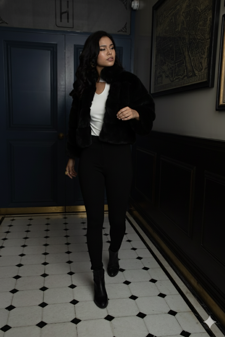 Onyx Fur Jacket