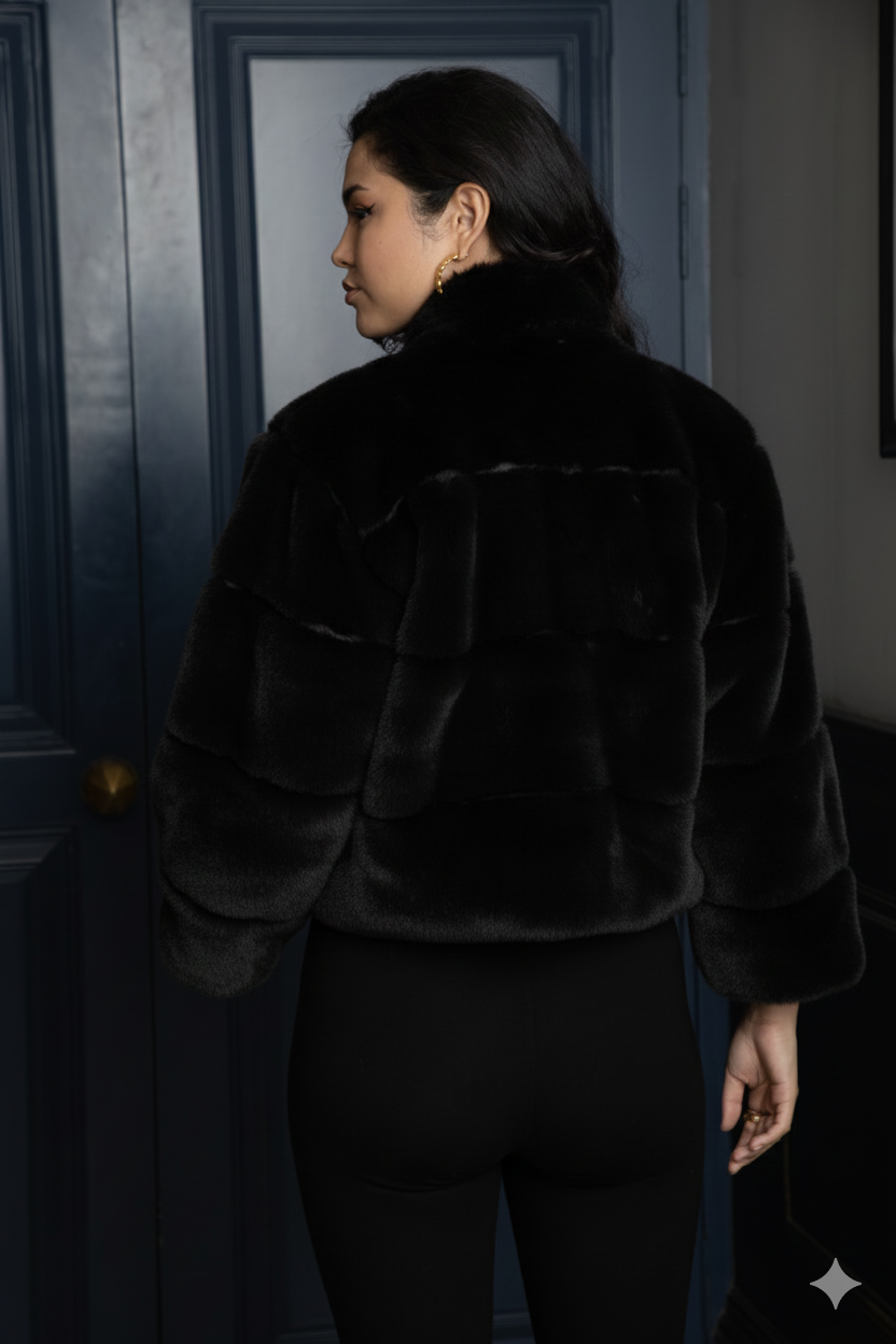 Onyx Fur Jacket