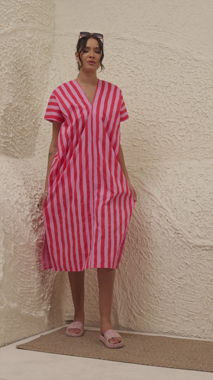 Lampone Kaftan Dress