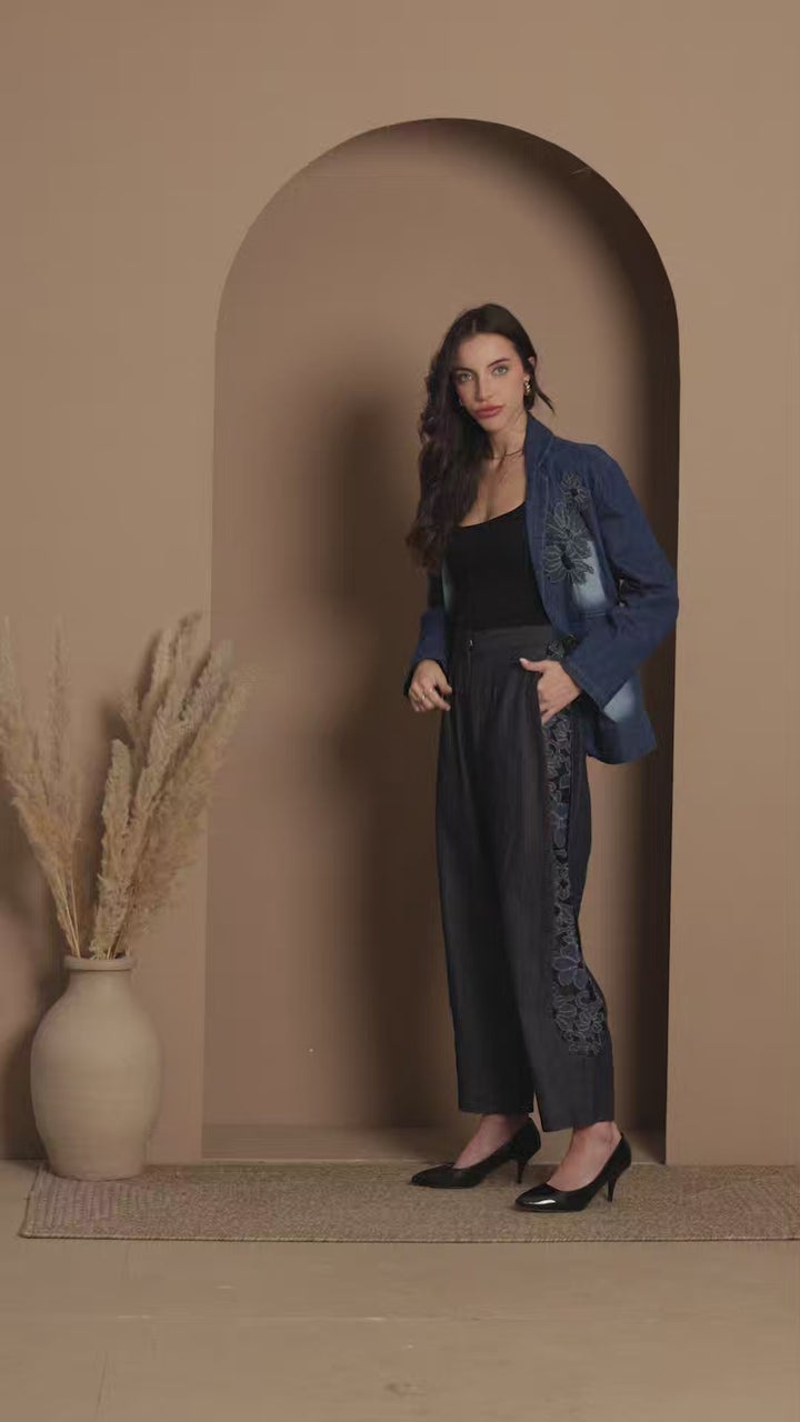 Mabel Blazer & Barrel Jeans Set