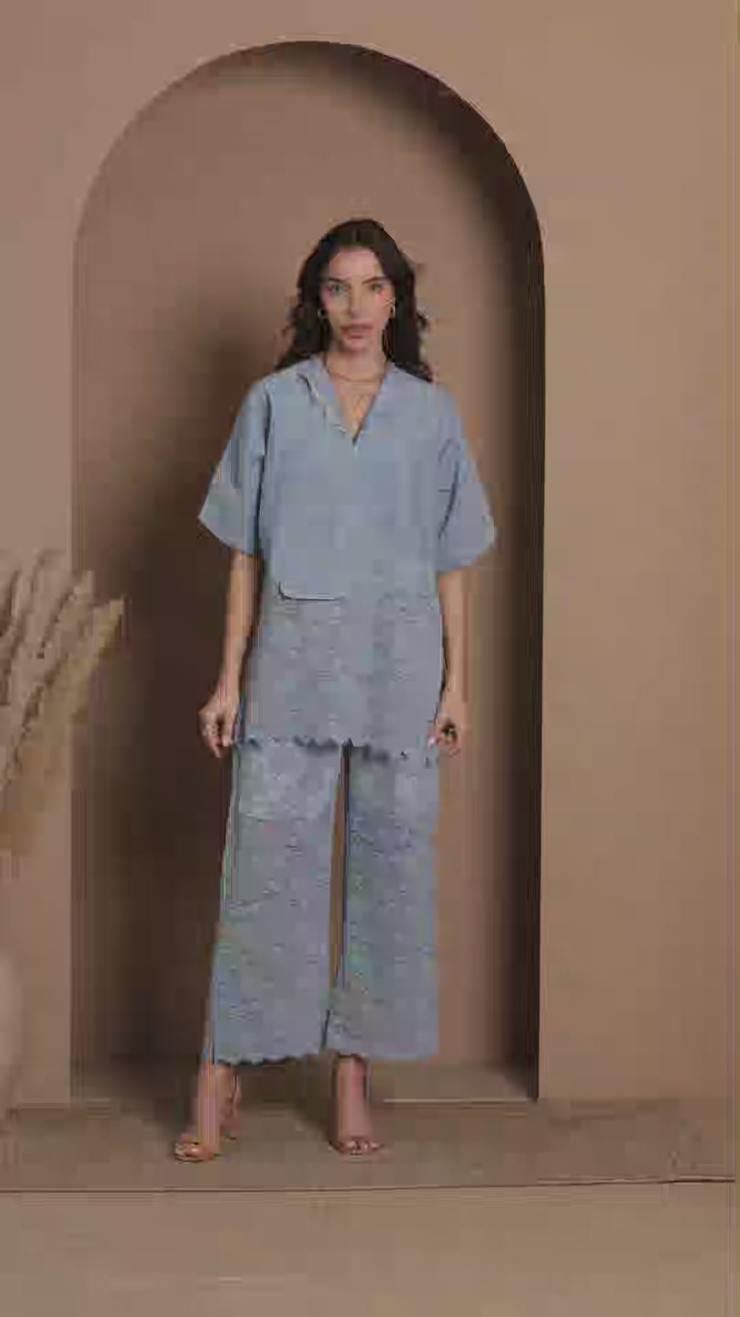 Hydrangea Shirt & Pants Set